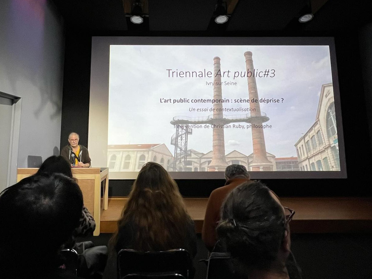 Lecture by Christian Ruby, photo: Filipe Vilas-Boas