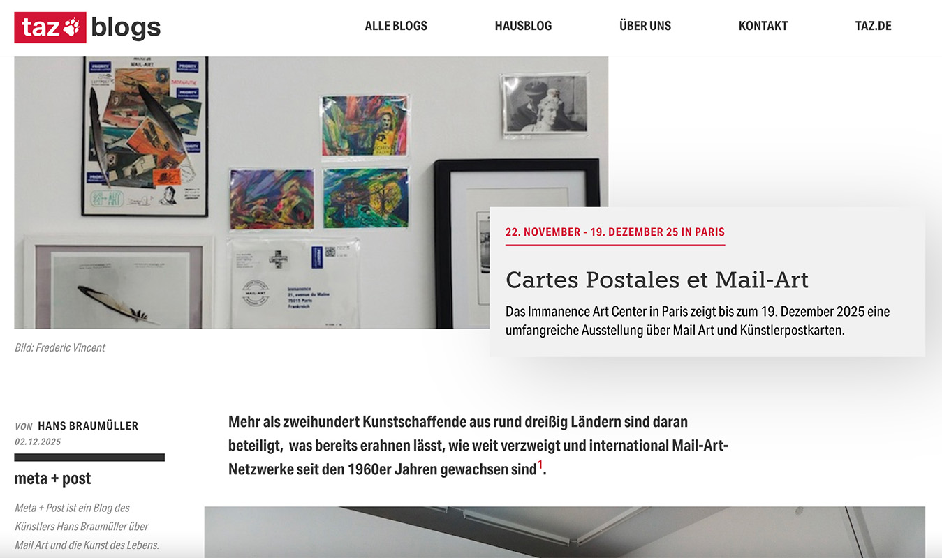 Hans Braumüller in the TAZ, 12/2/2025